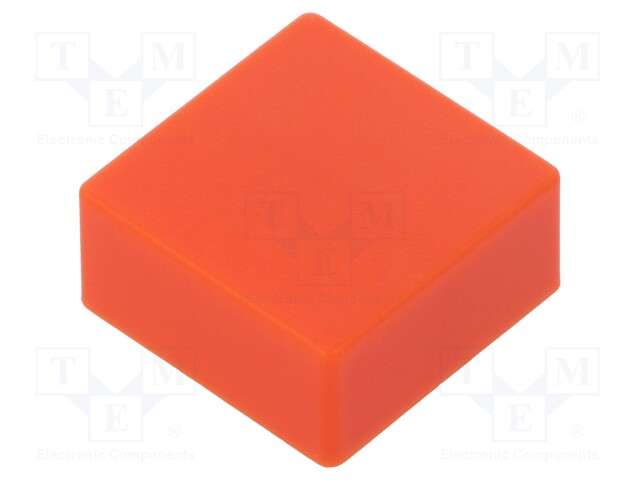 Button; push-in; none; 5.5mm; square; -25÷70°C; orange