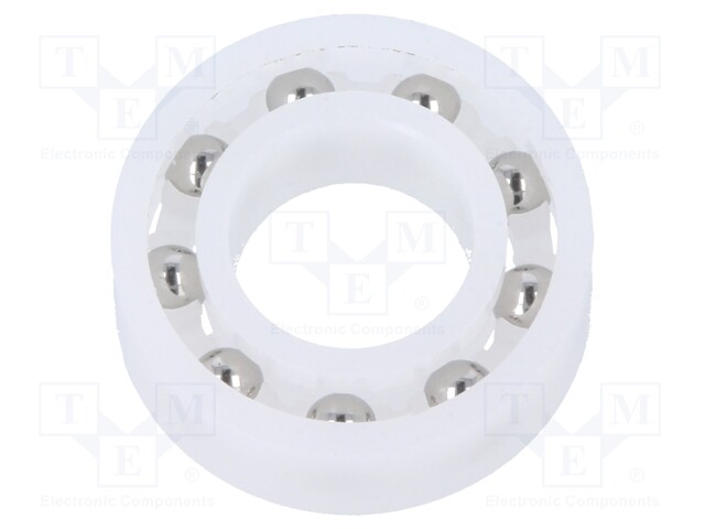 Bearing: ball; Øint: 8mm; Øout: 16mm; W: 5mm; Cage: polyamide