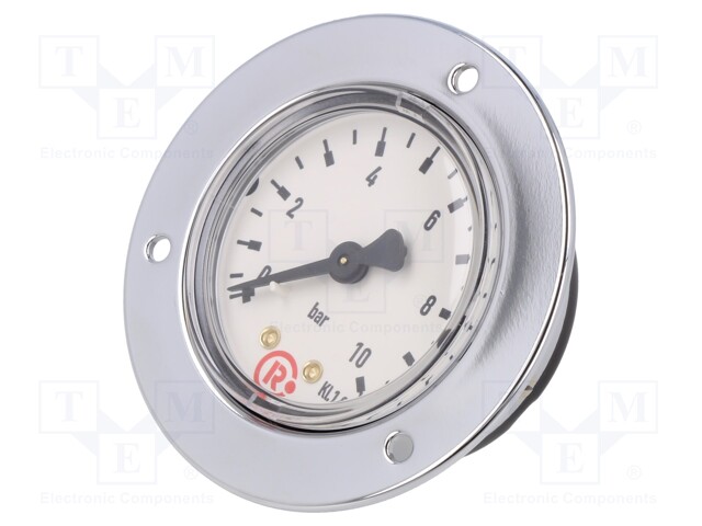 Manometer; 0÷10bar; 50mm; non-aggressive liquids,inert gases