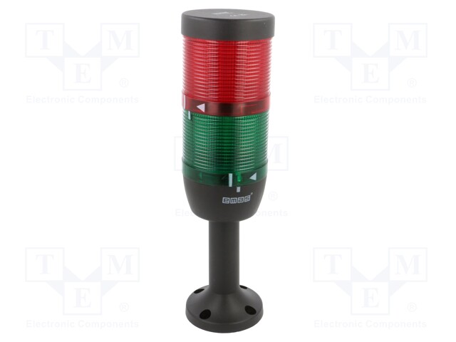 Signaller: signalling column; LED; red/green; 24VDC; 24VAC; IK