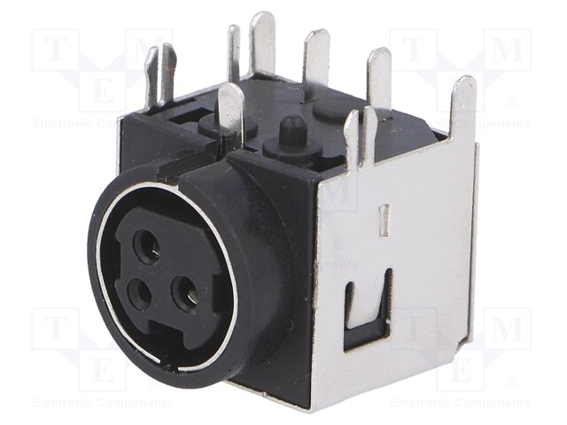 Socket; DC supply; female; PIN: 3; shielded; THT; 30VDC; -20÷80°C