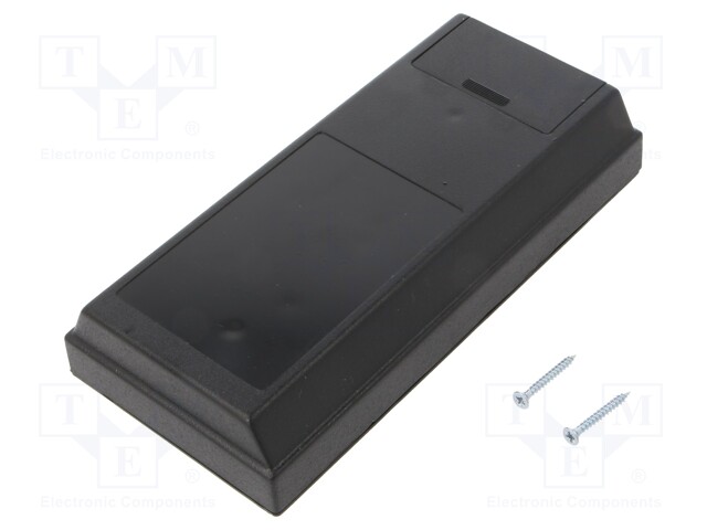 Enclosure: wall mounting; X: 81mm; Y: 170mm; Z: 32mm; ABS; black