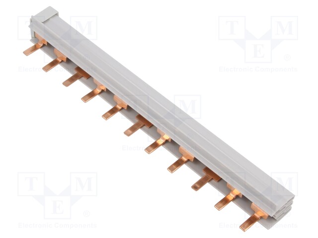 Busbar; 10mm2; Poles: 3; 690VAC; 690VDC; Inom: 63A; No.of mod: 3