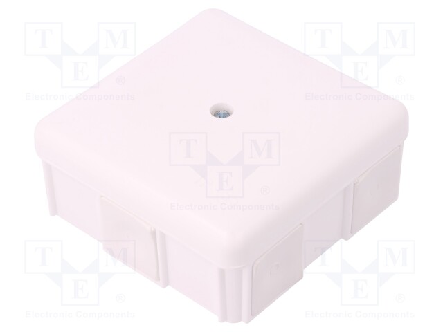 Enclosure: junction box; X: 86mm; Y: 86mm; Z: 39mm; wall mount; IP55