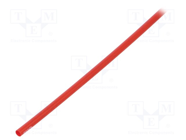 Heat shrink sleeve; thin walled; 3: 1; 3mm; L: 1m; red