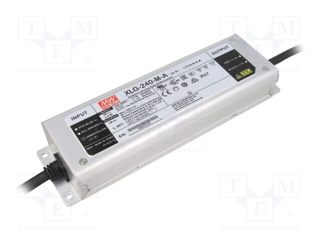 Power supply: switched-mode; LED; 239.4W; 90÷171VDC; 700÷2100mA