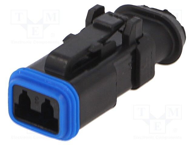 Connector: wire-wire; PX0; plug; female; PIN: 2; IP68; Locking: latch