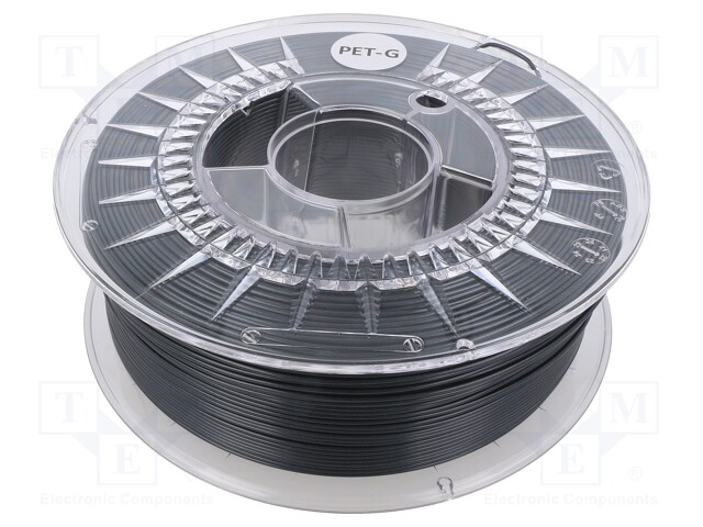 Filament: PET-G; Ø: 1.75mm; dark steel; 220÷250°C; 1kg