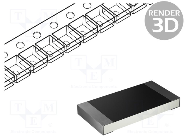 SMD Chip Resistor, 806 kohm, ± 1%, 100 mW, 0402 [1005 Metric], Thick Film, Precision