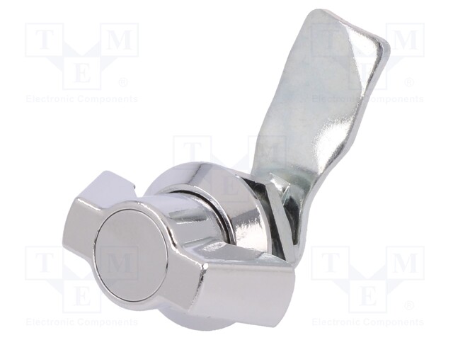 Lock; without cylinder; zinc and aluminium alloy; 21mm; chromium