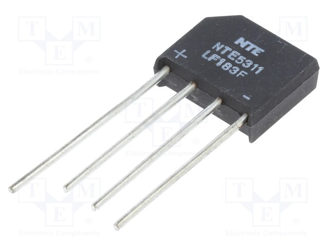 Single-phase bridge rectifier; Urmax: 1kV; If: 4A; Ifsm: 150A; THT