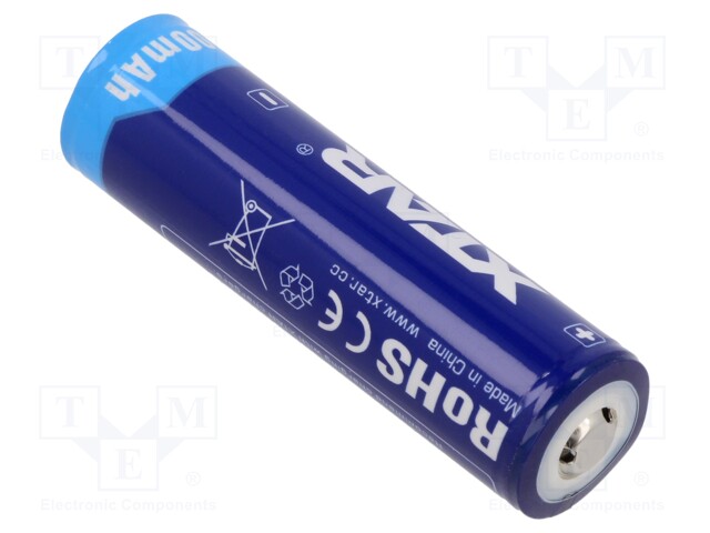 Re-battery: Li-Ion; 21700; 3.7V; 4900mAh; Ø21.4x74.8mm; 10A