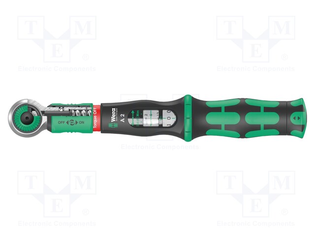 Wrench; dynamometric; 244mm; 2÷12Nm; Mounting: 1/4",hexagonal