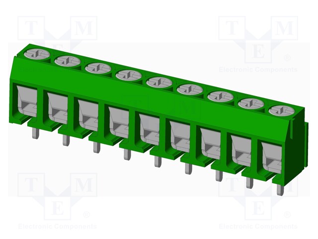 Connector: PCB terminal block; terminal; Plating: tinned; on PCBs