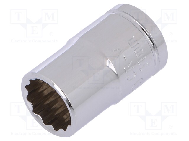 Key; twelve point socket; 11mm; 3/8"; Chrom-vanadium steel