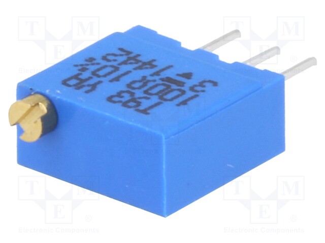 Potentiometer: mounting; multiturn; 100Ω; 500mW; THT; ±10%; linear