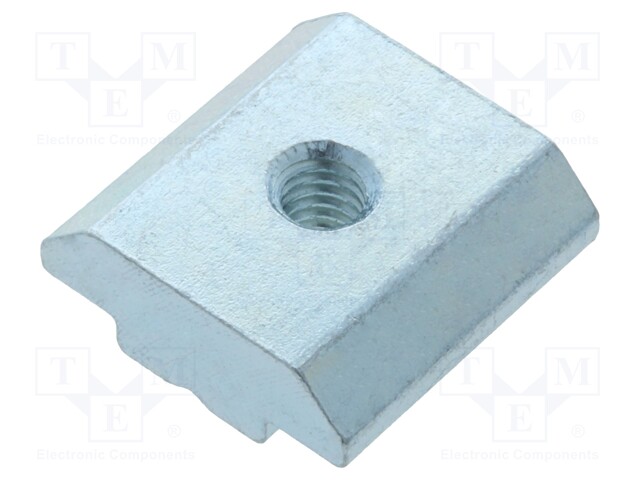 Nut; for profiles; Width of the groove: 8mm; steel; zinc