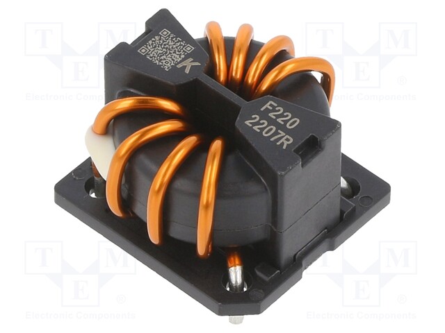 Inductor: wire with current compensation; THT; 200uH; 1.43mΩ