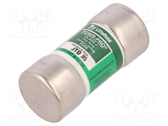 Fuse: fuse; time-lag; 35A; 600VAC; 300VDC; industrial; 27x60,3mm