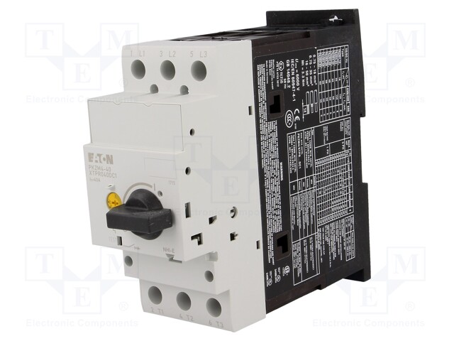 Motor breaker; 20kW; 220÷690VAC; DIN; Overcurrent release: 32÷40A