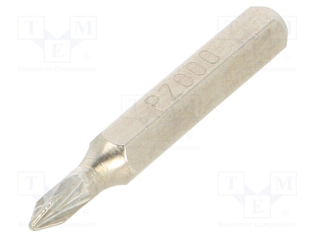 Screwdriver bit; Pozidriv®; PZ000; Overall len: 27mm