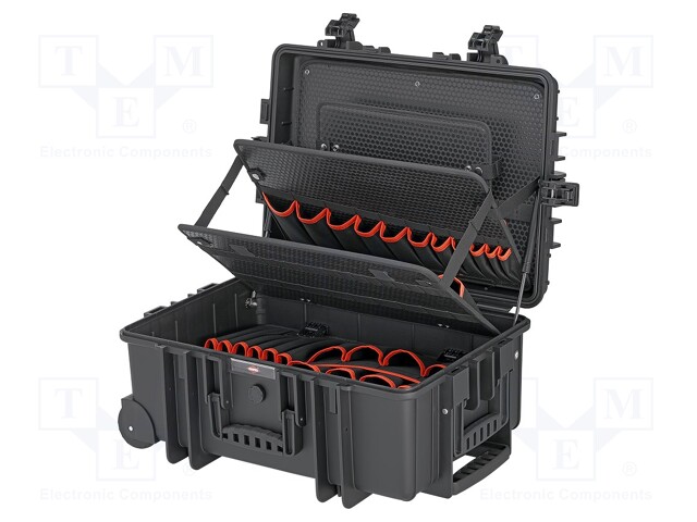 Suitcase: tool case on wheels; 609x263x428mm