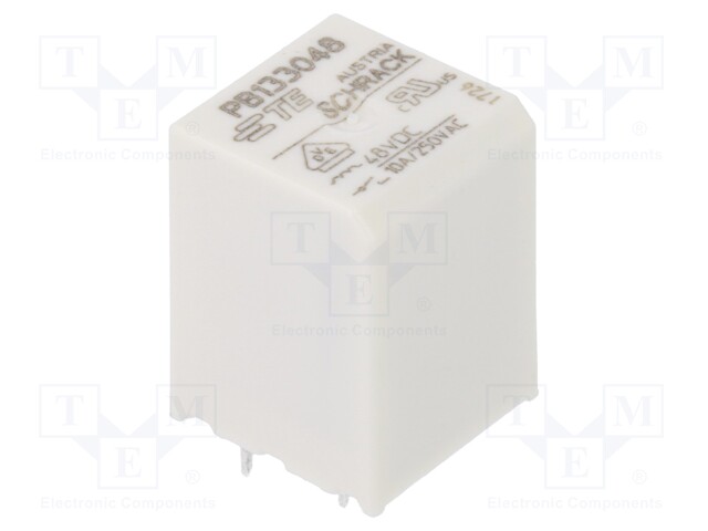 Relay: electromagnetic; SPST-NO; Ucoil: 48VDC; 10A/250VAC; 10A