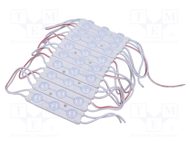 LED; green; 66lm; 160°; No.of diodes: 3; Dim: 6.4x15x65mm; 60mA; 12V