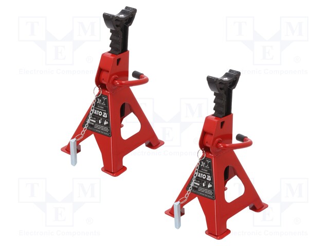 Jack stand; 6000kg; Hmin: 382m; Hmax: 600mm; Base dim: 258x285mm