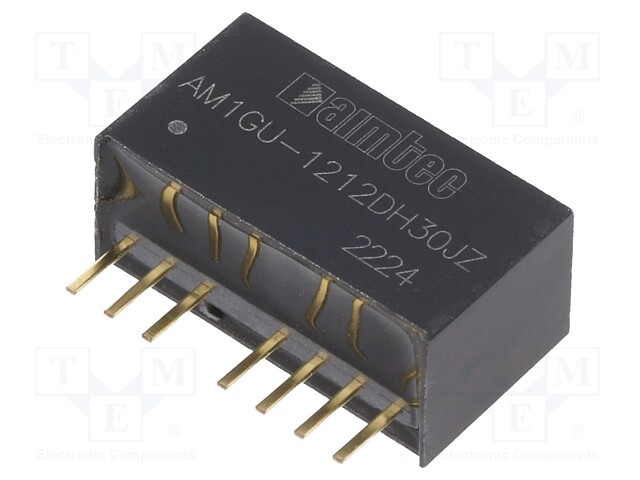 Converter: DC/DC; 1W; Uin: 4.5÷36V; Uout: 12VDC; Uout2: -12VDC; SIP8