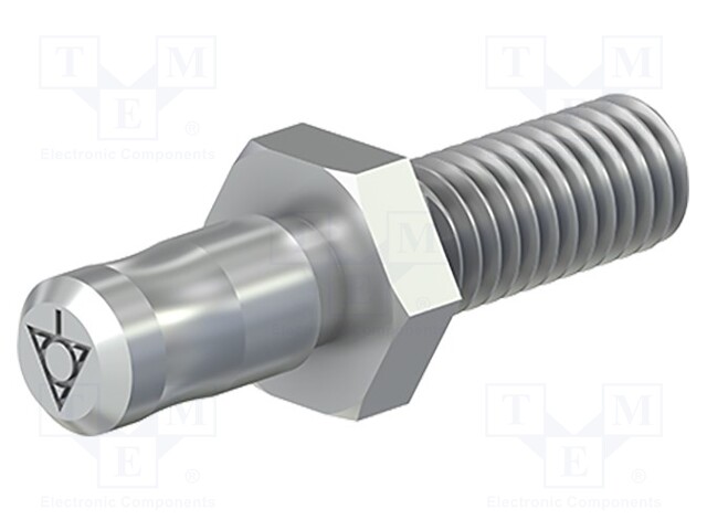 Connector: plug; 6mm banana; Connection: M6,screw; 30mm