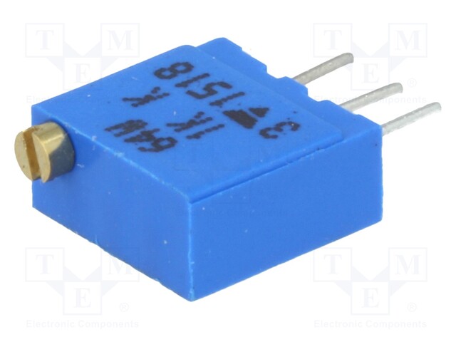 Potentiometer: mounting; multiturn; 1kΩ; 500mW; THT; ±10%; linear