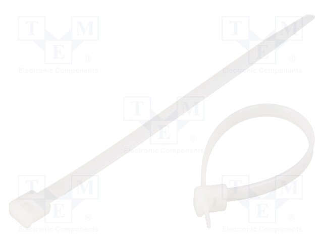 Cable tie; L: 120mm; W: 4.8mm; polyamide; 135N; natural; Ømax: 28mm