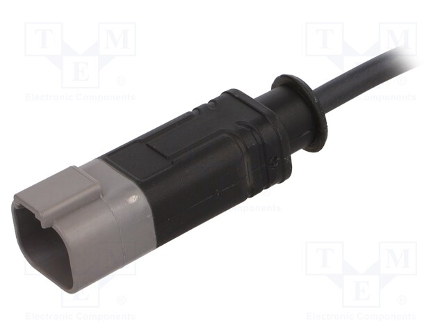 Connection lead; DT04-4P; PIN: 4; straight; 1.5m; plug; 48VAC; 8A