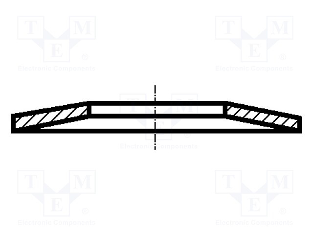 Washer; spring,disk spring; M10; D=20mm; h=1.55mm; spring steel