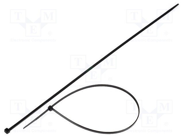 Cable tie; L: 450mm; W: 4.8mm; polyamide; 215.5N; black; Ømax: 130mm