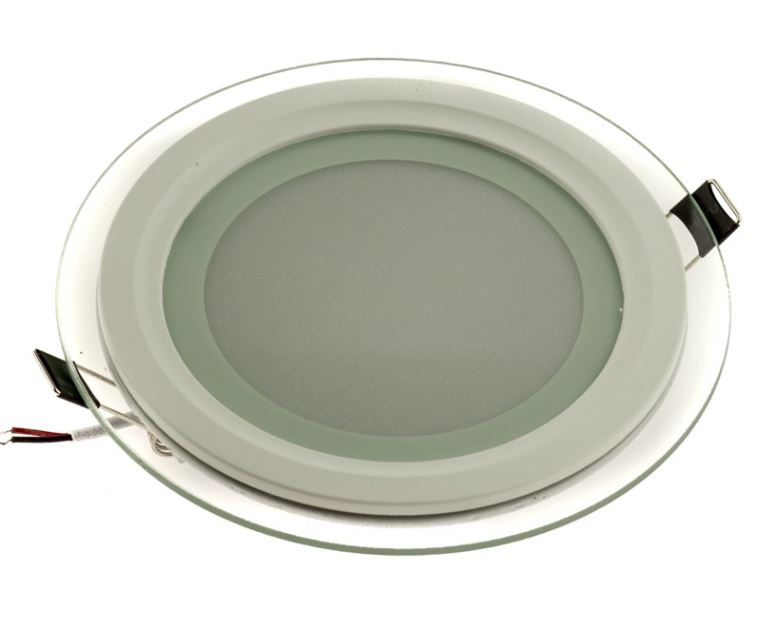 Lamp: Leo downlight; LED lighting fixture; 5W; 3000K; IP20; Body: white; Ø: 110mm