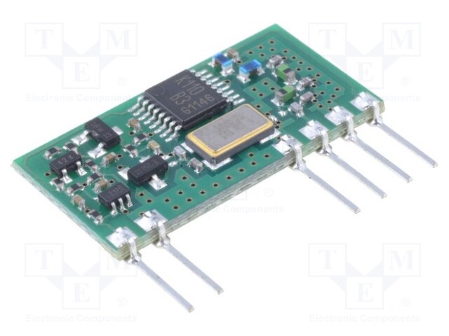 Module: RF; FM transmitter; FM,FSK; 868.3MHz; 3VDC; 16mA; 10mW