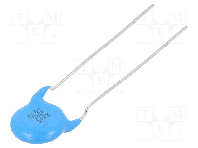 Ceramic Suppression Capacitor, Disc, 4700 pF, DE2 Series, ± 20%, X1 / Y2, 300 V, 250 V