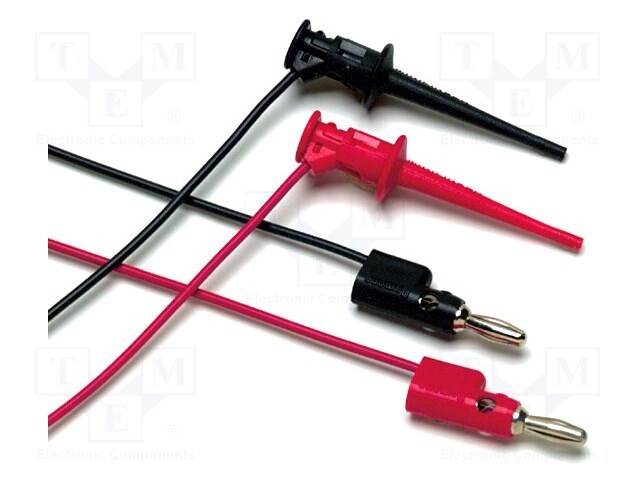 Test lead; 0.9m; 15A; red and black; 2x test lead; 30V