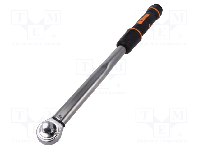 Wrench; dynamometric; 470mm; 40÷200Nm; Mounting: 1/2"