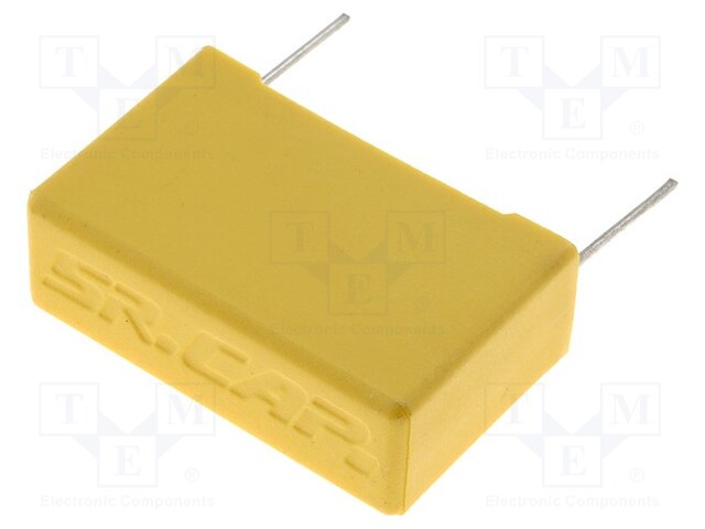 Capacitor: polyester; 1uF; 400VDC; Pitch: 15mm; ±10%; 18x10x15mm