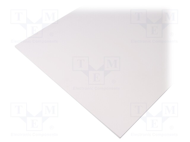 Sheet; Dim: 500x1000mm; D: 3mm; white; Production process: extruded