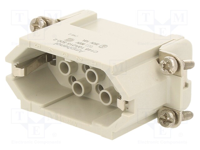 Connector: HDC; contact insert; male; C146,heavy|mate D; PIN: 15