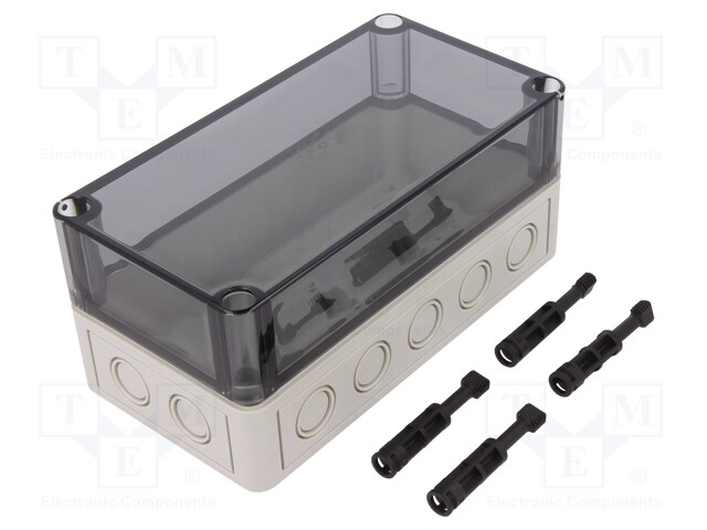 Enclosure: multipurpose; X: 94mm; Y: 180mm; Z: 81mm; TK PS; grey; IP66