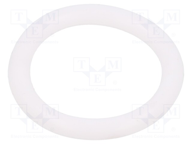 O-ring gasket; silicone; Thk: 4mm; Øint: 25mm; white; -60÷160°C