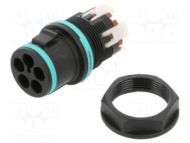 Connector: AC supply; screw terminal; male; TH389; ways: 5