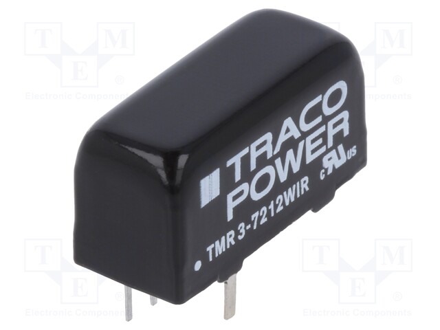 Converter: DC/DC; 3W; Uin: 43÷160V; 12VDC; Iout: 250mA; SIP8; 5.9g