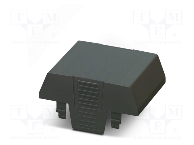 Cover; for enclosures; UL94HB; Series: EH 52,5; Mat: ABS; black