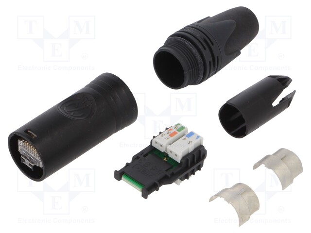 ETHERCON CAT6A CABLE CONNECTOR SELF-TERMINATION FOR WIR